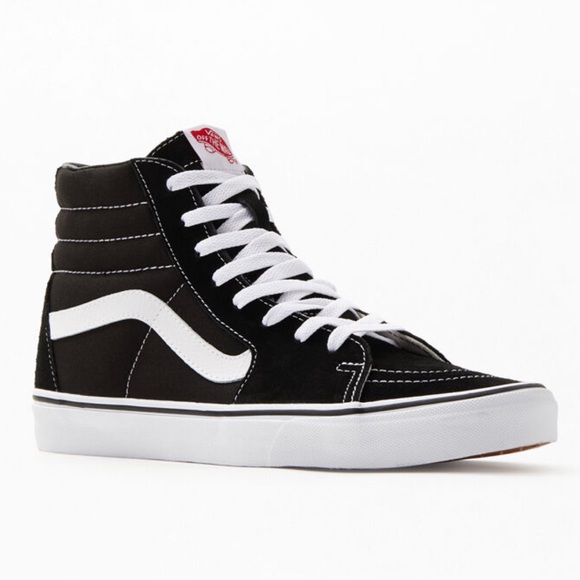 vans sk8 hi canvas black